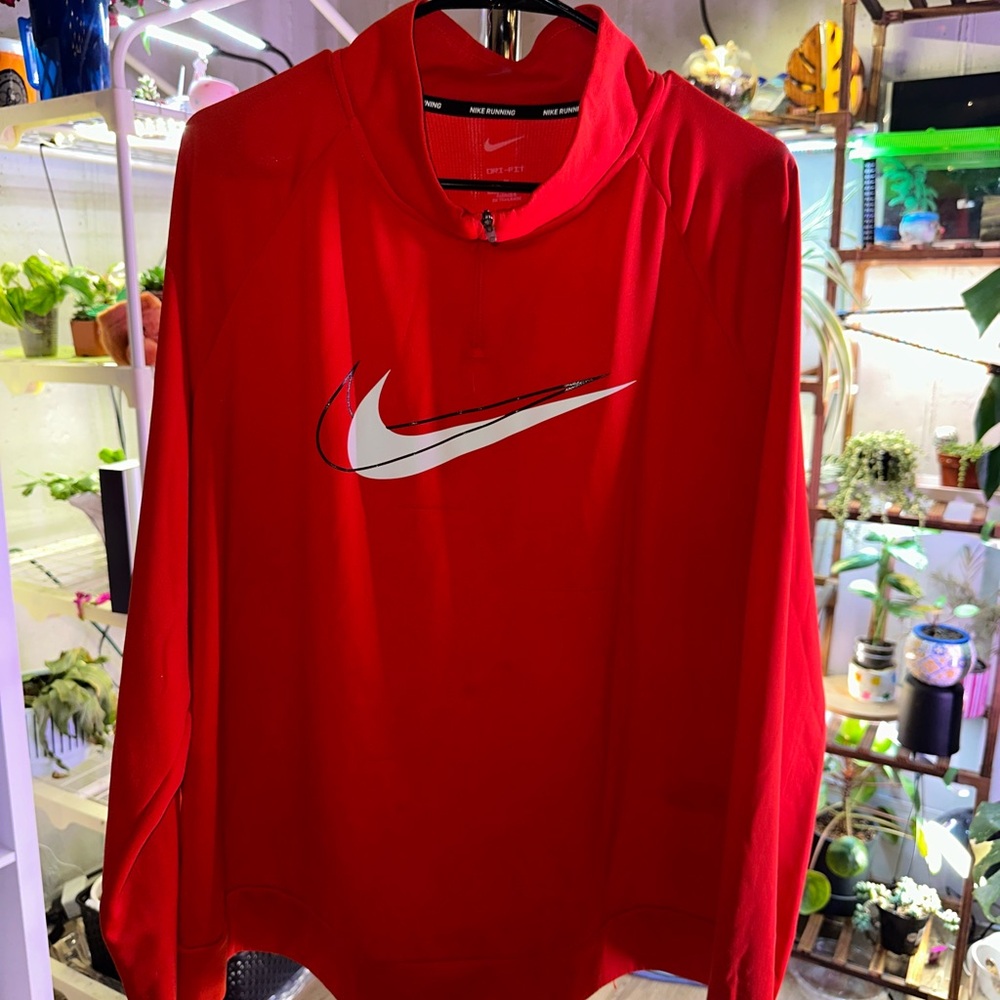 Nike Red quarter zip